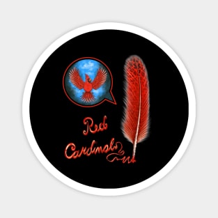 Red Cardinal bird feather red bird Magnet